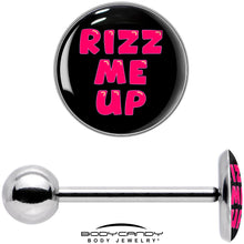 Load image into Gallery viewer, RIZZ ME UP Barbell Tongue Ring by Onyx O
