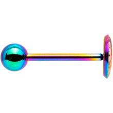 Load image into Gallery viewer, Custom Photo Rainbow Anodized Barbell Tongue Ring
