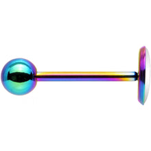 Load image into Gallery viewer, Custom Photo Rainbow Anodized Barbell Tongue Ring

