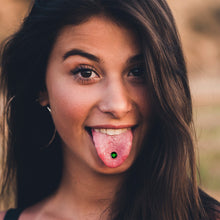 Load image into Gallery viewer, Shaka Hand Barbell Tongue Ring by Onyx O
