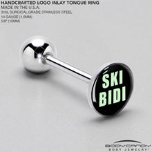 Load image into Gallery viewer, SKIBIDI Barbell Tongue Ring by Onyx O
