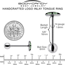 Load image into Gallery viewer, SKIBIDI Barbell Tongue Ring by Onyx O
