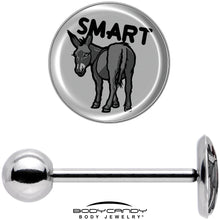 Load image into Gallery viewer, Donkey Smart Ass Barbell Tongue Ring by Onyx O
