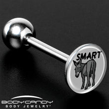 Load image into Gallery viewer, Donkey Smart Ass Barbell Tongue Ring by Onyx O

