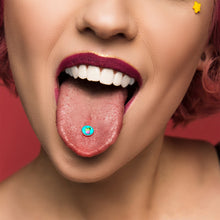 将图片加载到图库查看器，Summer Drink Barbell Tongue Ring by Onyx O
