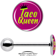 将图片加载到图库查看器，Taco Queen Barbell Tongue Ring by Onyx O
