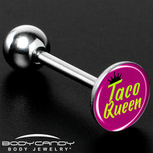 将图片加载到图库查看器，Taco Queen Barbell Tongue Ring by Onyx O
