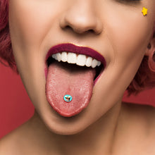 Load image into Gallery viewer, Chinese Take Out Barbell Tongue Ring by Onyx O
