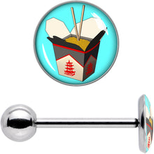 Load image into Gallery viewer, Chinese Take Out Barbell Tongue Ring by Onyx O
