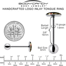 Load image into Gallery viewer, Voodoo Doll Barbell Tongue Ring by Onyx O
