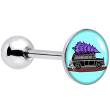 Load image into Gallery viewer, Holiday Christmas Hearse Barbell Tongue Ring by Onyx O
