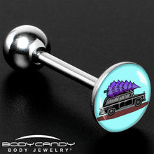 Load image into Gallery viewer, Holiday Christmas Hearse Barbell Tongue Ring by Onyx O
