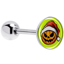将图片加载到图库查看器，Christmas Holiday Santa Hat Pumpkin Barbell Tongue Ring by Onyx O
