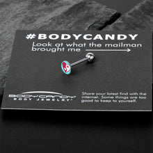 Load image into Gallery viewer, Love Yin Yang Heart Barbell Tongue Ring by Onyx O
