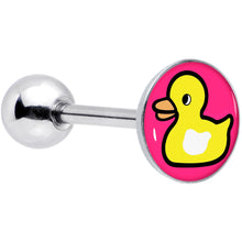 Load image into Gallery viewer, Yellow Ducky Barbell Tongue Ring by Onyx O
