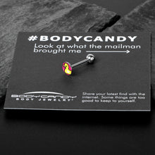 Load image into Gallery viewer, Yellow Ducky Barbell Tongue Ring by Onyx O
