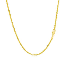 Load image into Gallery viewer, 14k Yellow Gold Sparkle Chain 1.5mm
