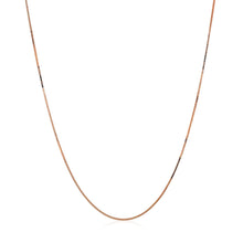 将图片加载到图库查看器，14k Rose Gold Classic Box Chain 0.45mm
