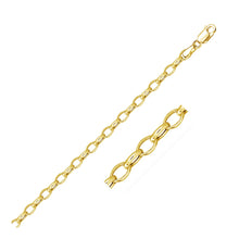 Load image into Gallery viewer, 4.6mm 14k Yellow Gold Oval Rolo Chain
