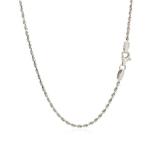 Load image into Gallery viewer, 2.0mm 14k White Gold Solid Diamond Cut Rope Chain
