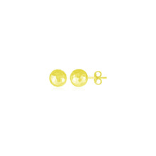 Load image into Gallery viewer, 14k Yellow Gold Ball Earrings with Faceted Texture
