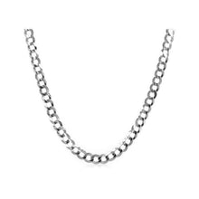 将图片加载到图库查看器，2.6mm 14k White Gold Solid Curb Chain
