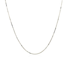 Load image into Gallery viewer, 14k White Gold Classic Box Chain 0.6mm
