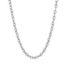 Load image into Gallery viewer, 3.5mm 14k White Gold Pendant Chain with Textured Links
