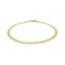 Load image into Gallery viewer, 3.2mm 14k Yellow Gold Mariner Link Bracelet
