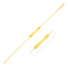 Load image into Gallery viewer, 14k Yellow Gold 7 inch Paperclip Chain Bracelet with Bar
