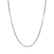 将图片加载到图库查看器，14k White Gold Diamond Cut Cable Link Chain 1.8mm
