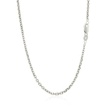 将图片加载到图库查看器，14k White Gold Diamond Cut Cable Link Chain 1.8mm
