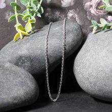 将图片加载到图库查看器，14k White Gold Diamond Cut Cable Link Chain 1.8mm
