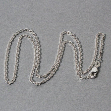 将图片加载到图库查看器，14k White Gold Diamond Cut Cable Link Chain 1.8mm
