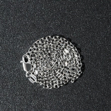 将图片加载到图库查看器，14k White Gold Diamond Cut Cable Link Chain 1.8mm
