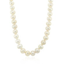 Load image into Gallery viewer, 14k Yellow Gold Necklace with White Freshwater Cultured Pearls (6.0mm to 6.5mm)
