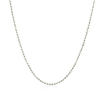 Load image into Gallery viewer, 14k White Gold Diamond-Cut Bead Chain 1.2mm
