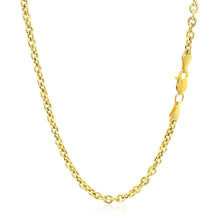 Load image into Gallery viewer, 3.0mm 14k Yellow Gold Forsantina Lite Cable Link Chain
