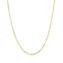 将图片加载到图库查看器，14k Yellow Gold Diamond-Cut Bead Chain 1.2mm
