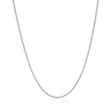 Load image into Gallery viewer, 14k White Gold Round Wheat Chain 1.0mm
