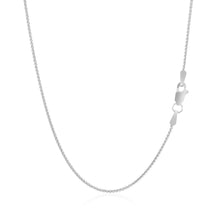 Load image into Gallery viewer, 14k White Gold Round Wheat Chain 1.0mm
