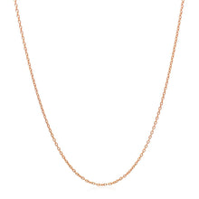 Load image into Gallery viewer, 14k Rose Gold Oval Cable Link Chain 0.97mm
