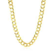 Load image into Gallery viewer, 7.0mm 10k Yellow Gold Curb Chain

