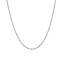 Load image into Gallery viewer, 14k White Gold Singapore Chain 1.0mm
