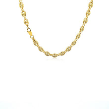 将图片加载到图库查看器，4.7mm 14k Yellow Gold Puffed Mariner Link Chain
