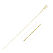 Load image into Gallery viewer, 14k Yellow Gold Singapore Chain 0.8mm
