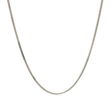 将图片加载到图库查看器，10k White Gold Gourmette Chain 1.0mm
