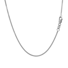将图片加载到图库查看器，10k White Gold Gourmette Chain 1.0mm
