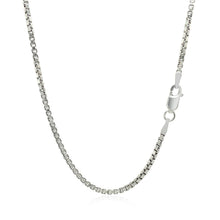 Load image into Gallery viewer, Sterling Silver Rhodium Plated Box Chain 1.8mm
