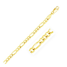 Load image into Gallery viewer, 10k Yellow Gold Solid Figaro Bracelet (4.50 mm)
